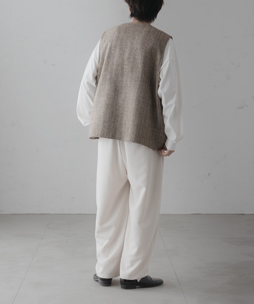 epnok（エプノック）の「ツイードノーカラージレベスト（ベスト・メンズ・ブラウン系その他/チャコールグレー/グレー・LARGE/SMALL/MEDIUM）」の18枚目の写真