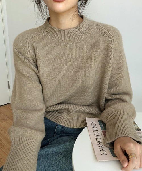 Coo+i(クーイ)の「ニット(ポロシャツ・レディース・モカ/ホワイト/ブラック・FREE)」の7枚目の写真