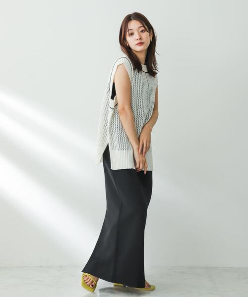 SENSE OF PLACE by URBAN RESEARCH（センスオブプレイスバイアーバンリサーチ）の「ストレートキャミワンピース（ワンピース・レディース・ブラック/アイボリー・ONE）」の14枚目の写真