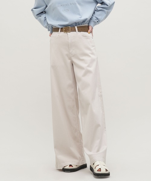 PICCADILLY（ピカデリー）の「PICCADILLY/CAMILLE ワイドフィット パンツ（デニムパンツ・レディース・ライトブルー/ブラック/ベージュ・S/M）」の7枚目の写真