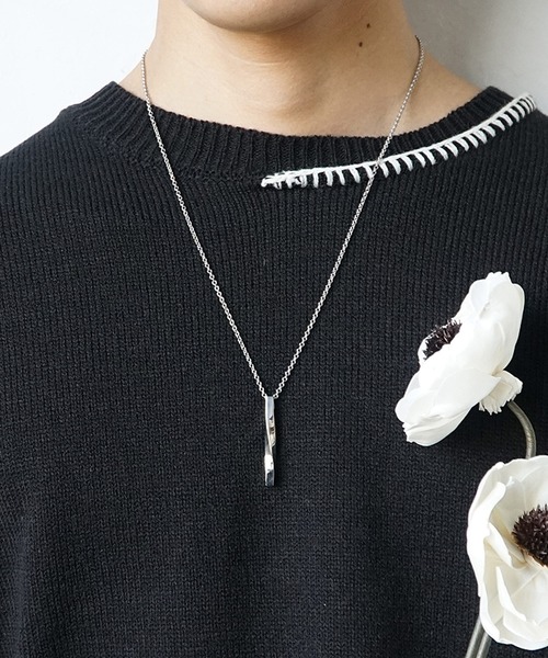 MinoriTY(マイノリティ)の「【MinoriTY】ツイストピラーネックレス メンズ ウィメンズ (ネックレス・メンズ・シルバー・60cm)」の9枚目の写真