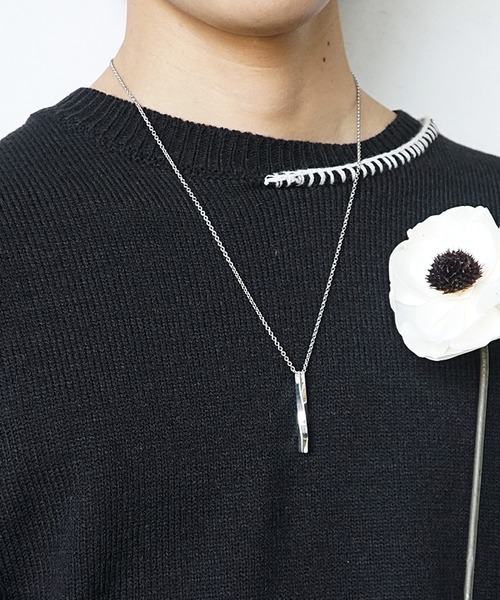 MinoriTY(マイノリティ)の「【MinoriTY】ツイストピラーネックレス メンズ ウィメンズ (ネックレス・メンズ・シルバー・60cm)」の11枚目の写真