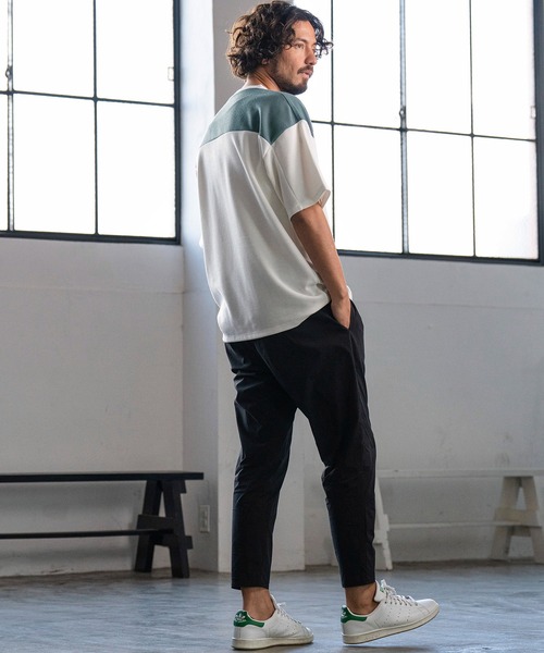Magine(マージン)の「mt8241- HONEYCOMB FOOTBALL TEE Tシャツ(Tシャツ/カットソー・メンズ・ホワイト×ブラック/チャコールグレー×ブラック/ホワイト×グレー・48/46/44)」の8枚目の写真