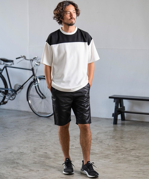 Magine(マージン)の「mt8241- HONEYCOMB FOOTBALL TEE Tシャツ(Tシャツ/カットソー・メンズ・ホワイト×ブラック/チャコールグレー×ブラック/ホワイト×グレー・48/46/44)」の13枚目の写真