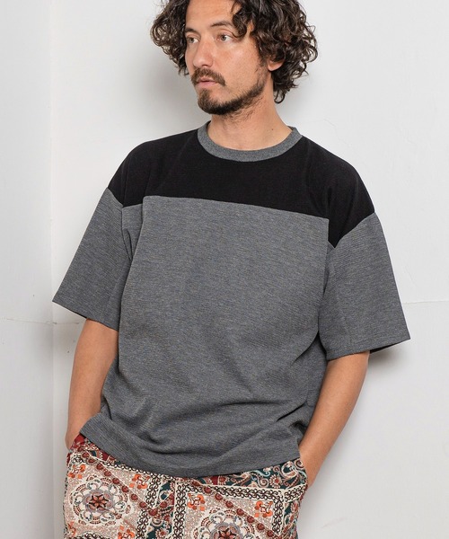 Magine(マージン)の「mt8241- HONEYCOMB FOOTBALL TEE Tシャツ(Tシャツ/カットソー・メンズ・ホワイト×ブラック/チャコールグレー×ブラック/ホワイト×グレー・48/46/44)」の17枚目の写真