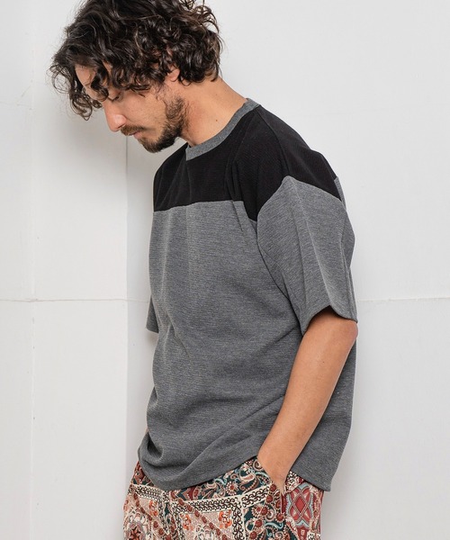 Magine(マージン)の「mt8241- HONEYCOMB FOOTBALL TEE Tシャツ(Tシャツ/カットソー・メンズ・ホワイト×ブラック/チャコールグレー×ブラック/ホワイト×グレー・48/46/44)」の18枚目の写真