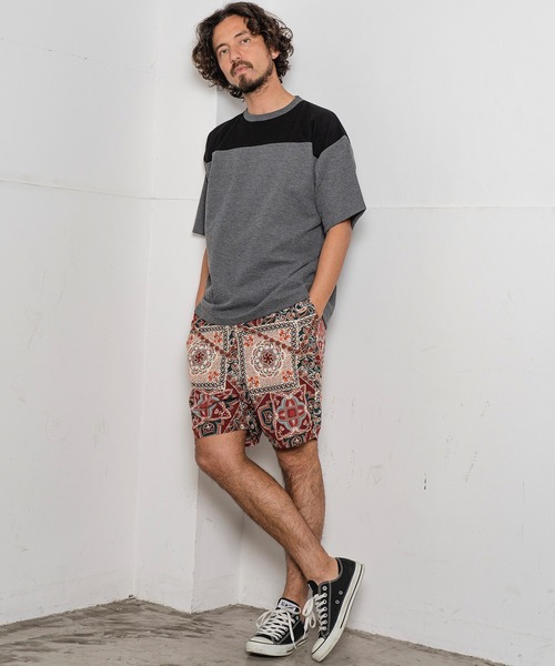 Magine(マージン)の「mt8241- HONEYCOMB FOOTBALL TEE Tシャツ(Tシャツ/カットソー・メンズ・ホワイト×ブラック/チャコールグレー×ブラック/ホワイト×グレー・48/46/44)」の19枚目の写真