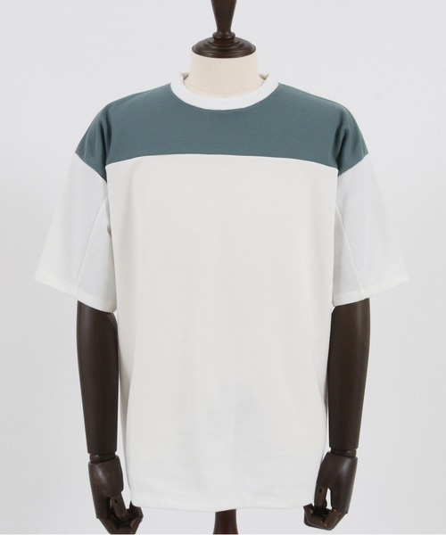 Magine(マージン)の「mt8241- HONEYCOMB FOOTBALL TEE Tシャツ(Tシャツ/カットソー・メンズ・ホワイト×ブラック/チャコールグレー×ブラック/ホワイト×グレー・48/46/44)」の22枚目の写真