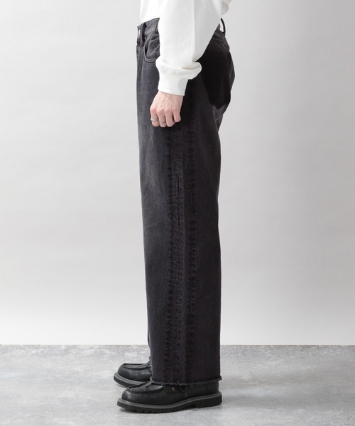 RAGEBLUE（レイジブルー）の「リメイク風/キリカエストレートデニムパンツ（デニムパンツ・メンズ・ダークグレー/ブルー・MEDIUM/LARGE）」の17枚目の写真