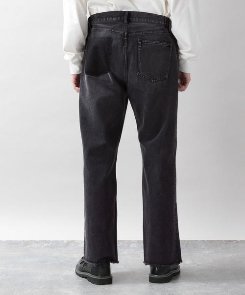 RAGEBLUE（レイジブルー）の「リメイク風/キリカエストレートデニムパンツ（デニムパンツ・メンズ・ダークグレー/ブルー・MEDIUM/LARGE）」の18枚目の写真