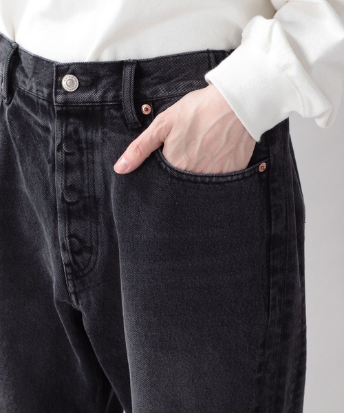 RAGEBLUE（レイジブルー）の「リメイク風/キリカエストレートデニムパンツ（デニムパンツ・メンズ・ダークグレー/ブルー・MEDIUM/LARGE）」の21枚目の写真