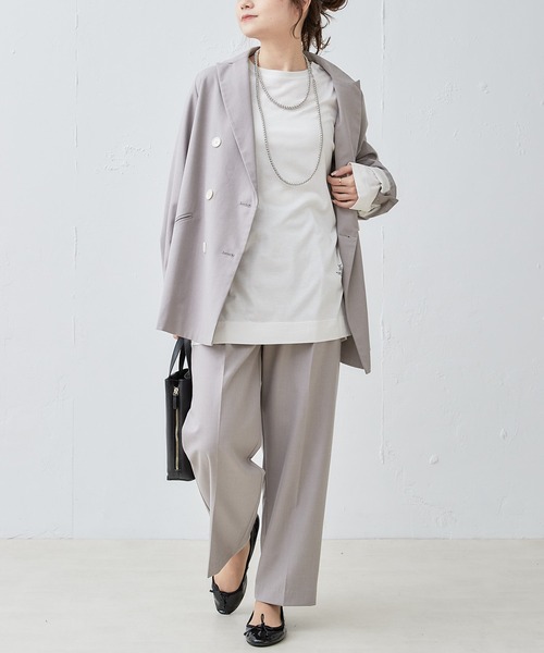 PUAL CE CIN（ピュアルセシン）の「ロゴプリントガーゼプルオーバー（Tシャツ/カットソー・レディース・オフホワイト/ライトベージュ・FREE）」の11枚目の写真