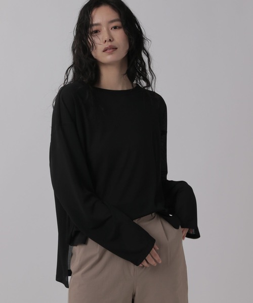 OFAKIND(オフアカインド)の「OFAKIND / シアープルオーバー(Tシャツ/カットソー・レディース・ホワイト/ブラック・FREE)」の9枚目の写真