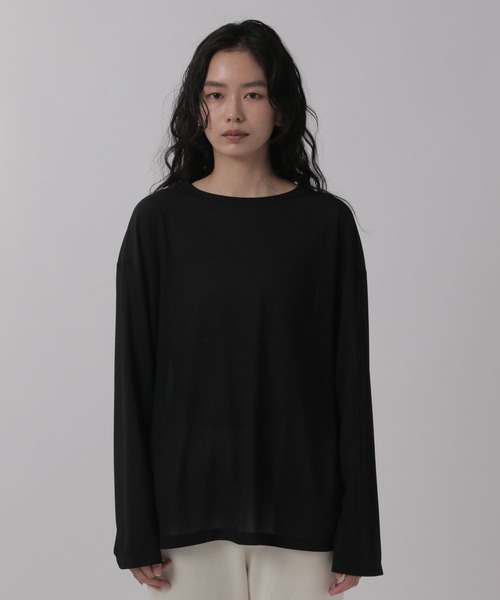 OFAKIND(オフアカインド)の「OFAKIND / シアープルオーバー(Tシャツ/カットソー・レディース・ホワイト/ブラック・FREE)」の16枚目の写真
