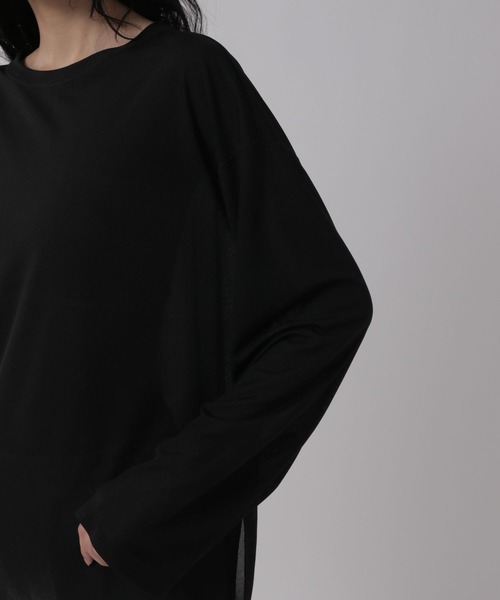 OFAKIND(オフアカインド)の「OFAKIND / シアープルオーバー(Tシャツ/カットソー・レディース・ホワイト/ブラック・FREE)」の21枚目の写真