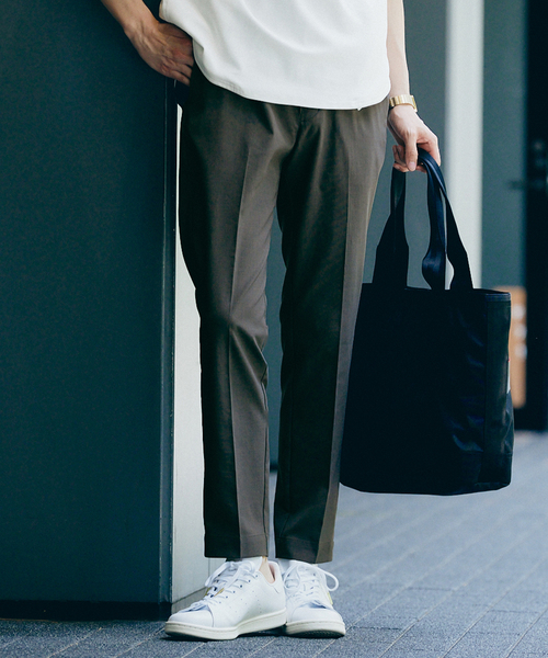 417 EDIFICE(フォーワンセブンエディフィス)の「"吸水速乾&イージーケア"【Reflax / リフラクス】スリムテーパードパンツ(スラックス・メンズ・アイボリー/ブラウン/ネイビー/チャコールグレー・SMALL/LARGE/MEDIUM/X-LARGE)」の10枚目の写真