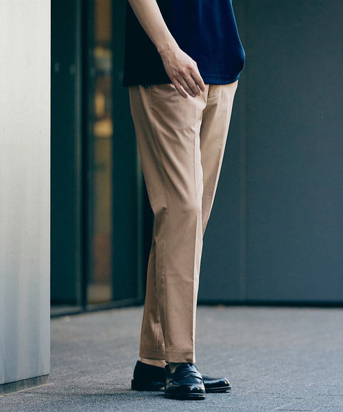 417 EDIFICE(フォーワンセブンエディフィス)の「"吸水速乾&イージーケア"【Reflax / リフラクス】スリムテーパードパンツ(スラックス・メンズ・アイボリー/ブラウン/ネイビー/チャコールグレー・SMALL/LARGE/MEDIUM/X-LARGE)」の16枚目の写真