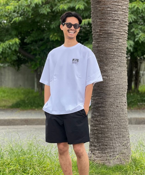 REEF（リーフ）の「【REEF】SQUARE LOGO S/S TEE（Tシャツ/カットソー・メンズ・パープル/ホワイト/グリーン/ブラック・MEDIUM/LARGE/X-LARGE）」の7枚目の写真