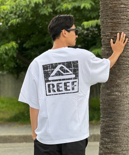 REEF（リーフ）の「【REEF】SQUARE LOGO S/S TEE（Tシャツ/カットソー・メンズ・パープル/ホワイト/グリーン/ブラック・MEDIUM/LARGE/X-LARGE）」の8枚目の写真