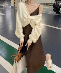 SPIGA | ｷｬﾐﾜﾝﾋﾟ+ﾂｲｽﾄﾌﾞﾗｳｽｾｯﾄ(ワンピース)