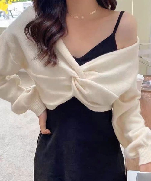 SPIGA（スピーガ）の「ｷｬﾐﾜﾝﾋﾟ+ﾂｲｽﾄﾌﾞﾗｳｽｾｯﾄ（ワンピース・レディース・グレー系その他/ベージュ系その他/ベージュ×ブラック・FREE）」の9枚目の写真