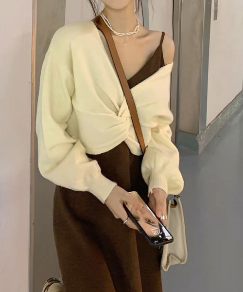 SPIGA（スピーガ）の「ｷｬﾐﾜﾝﾋﾟ+ﾂｲｽﾄﾌﾞﾗｳｽｾｯﾄ（ワンピース・レディース・グレー系その他/ベージュ系その他/ベージュ×ブラック・FREE）」の10枚目の写真