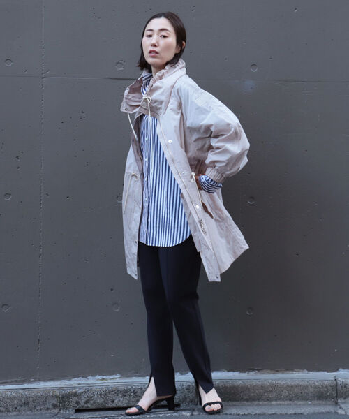 NOLLEY’S(ノーリーズ)の「【TATRAS/タトラス】OLVONA(モッズコート・レディース・ベージュ/ネイビー・1/2)」の6枚目の写真