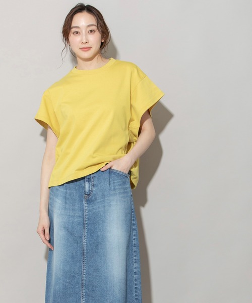 Munich(ミューニック)の「ブリングアウトエコジャージワイトTシャツ(Tシャツ/カットソー・レディース・ホワイト/ブラック/イエロー/ホワイト×ブラック・FREE)」の21枚目の写真