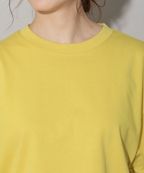 Munich(ミューニック)の「ブリングアウトエコジャージワイトTシャツ(Tシャツ/カットソー・レディース・ホワイト/ブラック/イエロー/ホワイト×ブラック・FREE)」の17枚目の写真