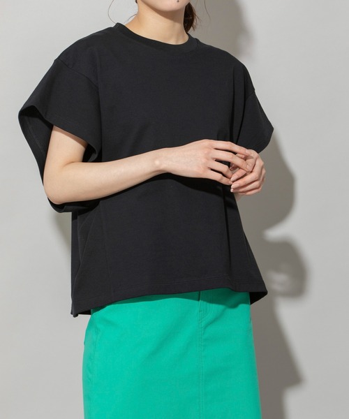 Munich(ミューニック)の「ブリングアウトエコジャージワイトTシャツ(Tシャツ/カットソー・レディース・ホワイト/ブラック/イエロー/ホワイト×ブラック・FREE)」の22枚目の写真