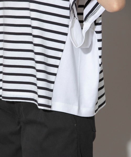 Munich(ミューニック)の「ブリングアウトエコジャージワイトTシャツ(Tシャツ/カットソー・レディース・ホワイト/ブラック/イエロー/ホワイト×ブラック・FREE)」の16枚目の写真