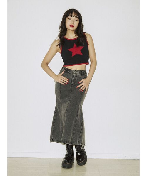 jouetie（ジュエティ）の「スターサマーニットタンク（タンクトップ・レディース・ブラック/ブルー/ピンク・MEDIUM）」の11枚目の写真