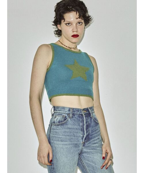 jouetie（ジュエティ）の「スターサマーニットタンク（タンクトップ・レディース・ブラック/ブルー/ピンク・MEDIUM）」の13枚目の写真