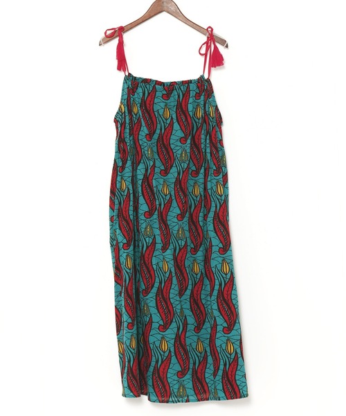 チャイハネ（チャイハネ）の「【チャイハネ】キテイジーキャミワンピース（ワンピース・レディース・ブルー/グリーン/オレンジ・FREE）」の3枚目の写真