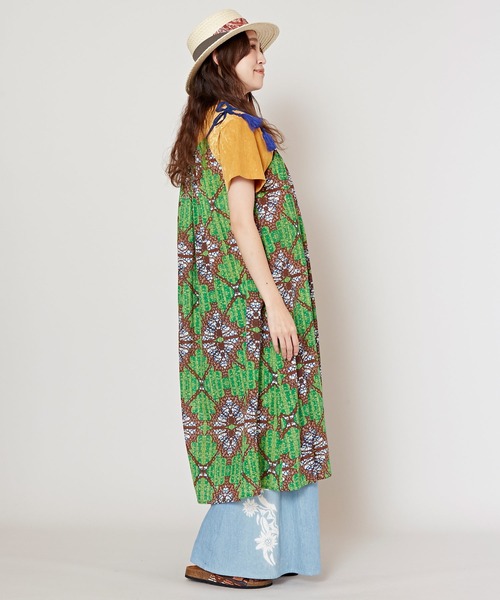 チャイハネ（チャイハネ）の「【チャイハネ】キテイジーキャミワンピース（ワンピース・レディース・ブルー/グリーン/オレンジ・FREE）」の13枚目の写真