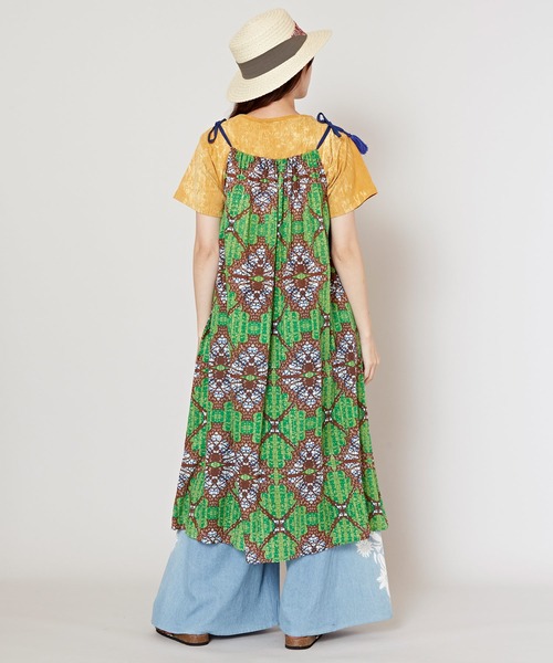 チャイハネ（チャイハネ）の「【チャイハネ】キテイジーキャミワンピース（ワンピース・レディース・ブルー/グリーン/オレンジ・FREE）」の14枚目の写真