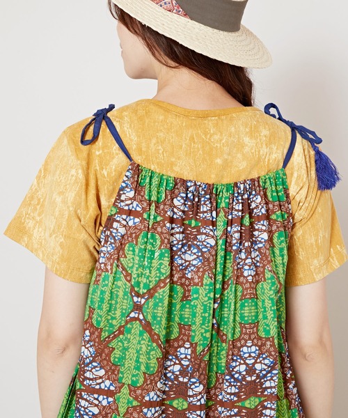 チャイハネ（チャイハネ）の「【チャイハネ】キテイジーキャミワンピース（ワンピース・レディース・ブルー/グリーン/オレンジ・FREE）」の15枚目の写真