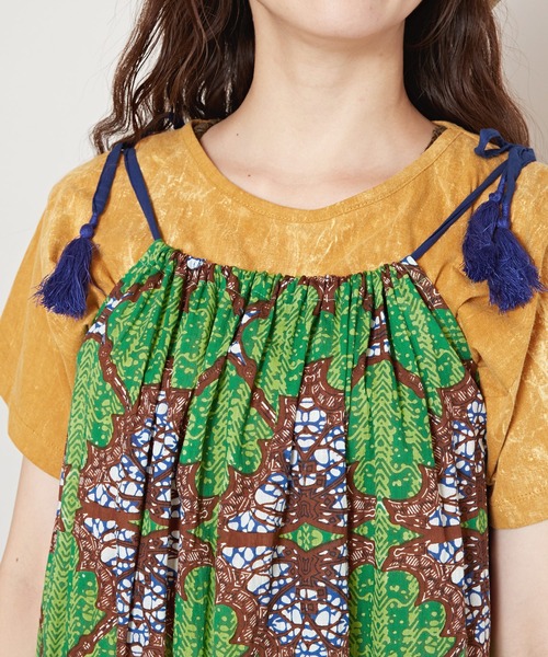 チャイハネ（チャイハネ）の「【チャイハネ】キテイジーキャミワンピース（ワンピース・レディース・ブルー/グリーン/オレンジ・FREE）」の16枚目の写真