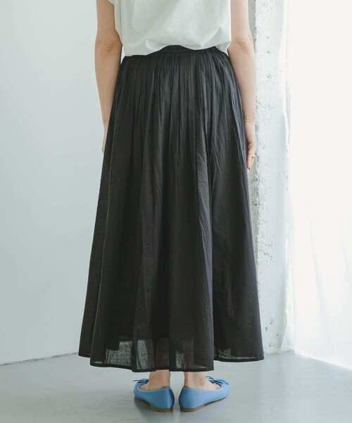 ITEMS URBANRESEARCH（アイテムズ アーバンリサーチ）の「ギャザースカート（スカート・レディース・チェック/ブラック/ラベンダー/ミント・FREE）」の16枚目の写真