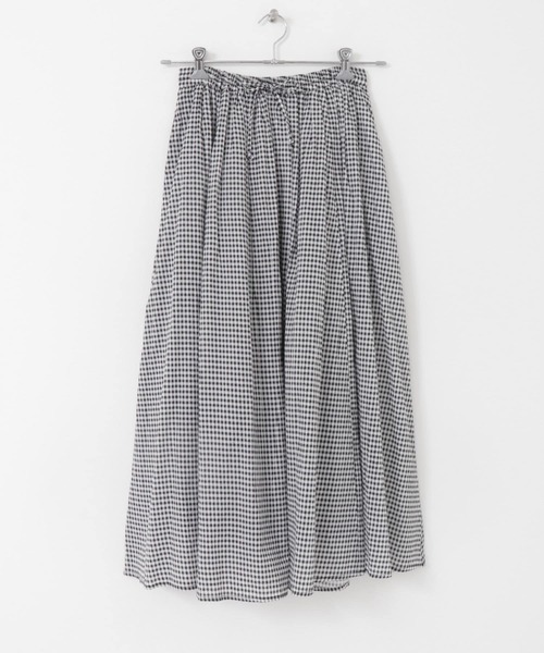 ITEMS URBANRESEARCH（アイテムズ アーバンリサーチ）の「ギャザースカート（スカート・レディース・チェック/ブラック/ラベンダー/ミント・FREE）」の15枚目の写真