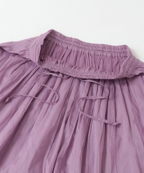 ITEMS URBANRESEARCH（アイテムズ アーバンリサーチ）の「ギャザースカート（スカート・レディース・チェック/ブラック/ラベンダー/ミント・FREE）」の10枚目の写真