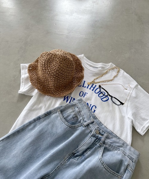 CLEA（クレア）の「シンプルつば広ペーパー雑材ハット（ハット・レディース・ベージュ/アイボリー・FREE）」の19枚目の写真