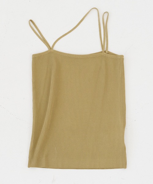 a:mure(アミュール)の「スリーストラップキャミソール(キャミソール・レディース・ブラック/ホワイト/ブルー/カーキ・F)」の5枚目の写真