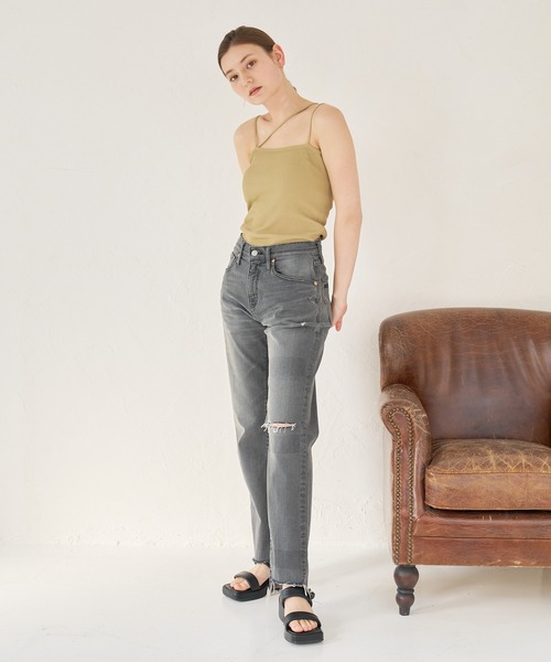 a:mure(アミュール)の「スリーストラップキャミソール(キャミソール・レディース・ブラック/ホワイト/ブルー/カーキ・F)」の19枚目の写真