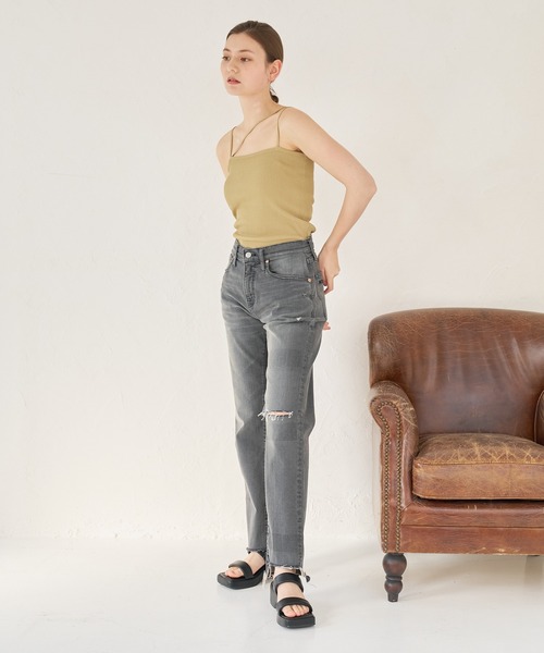 a:mure(アミュール)の「スリーストラップキャミソール(キャミソール・レディース・ブラック/ホワイト/ブルー/カーキ・F)」の20枚目の写真