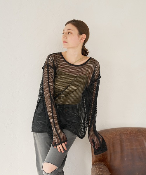 a:mure(アミュール)の「スリーストラップキャミソール(キャミソール・レディース・ブラック/ホワイト/ブルー/カーキ・F)」の7枚目の写真