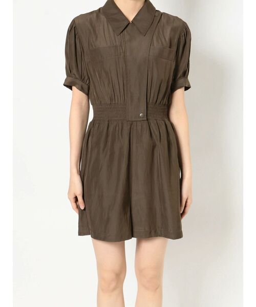 MURUA（ムルーア）の「ウエストシャーリングロンパース（サロペット/オーバーオール・レディース・ブラック/カーキ・FREE）」の16枚目の写真