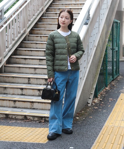 定番】フレンチ ショートダウンジャケット（S～L）軽量（ダウン