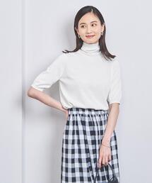UNITED ARROWS | コットン/シルク 18G SSL タートルニット(ニット/セーター)