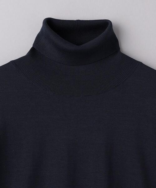 UNITED ARROWS（ユナイテッドアローズ）の「コットン/シルク 18G SSL タートルニット（ニット/セーター・レディース・ネイビー/オフホワイト・FREE）」の15枚目の写真